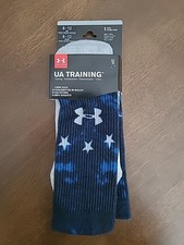 Under Armour Unrivaled Cushioned Unisex Crew Socks Size M8-12 W9-12 2J