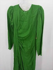 Pre-Owned Reformation Green Size 6 Maxi Long Sleeve Dress