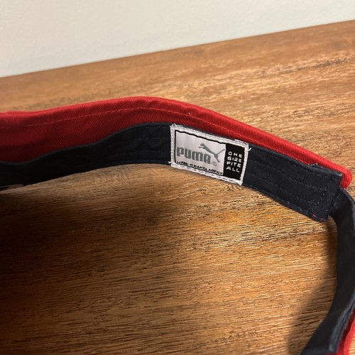 Puma St Louis Cardinals Baseball Red Sun Visor Strap Back Hat Cap MLB - Picture 3 of 7
