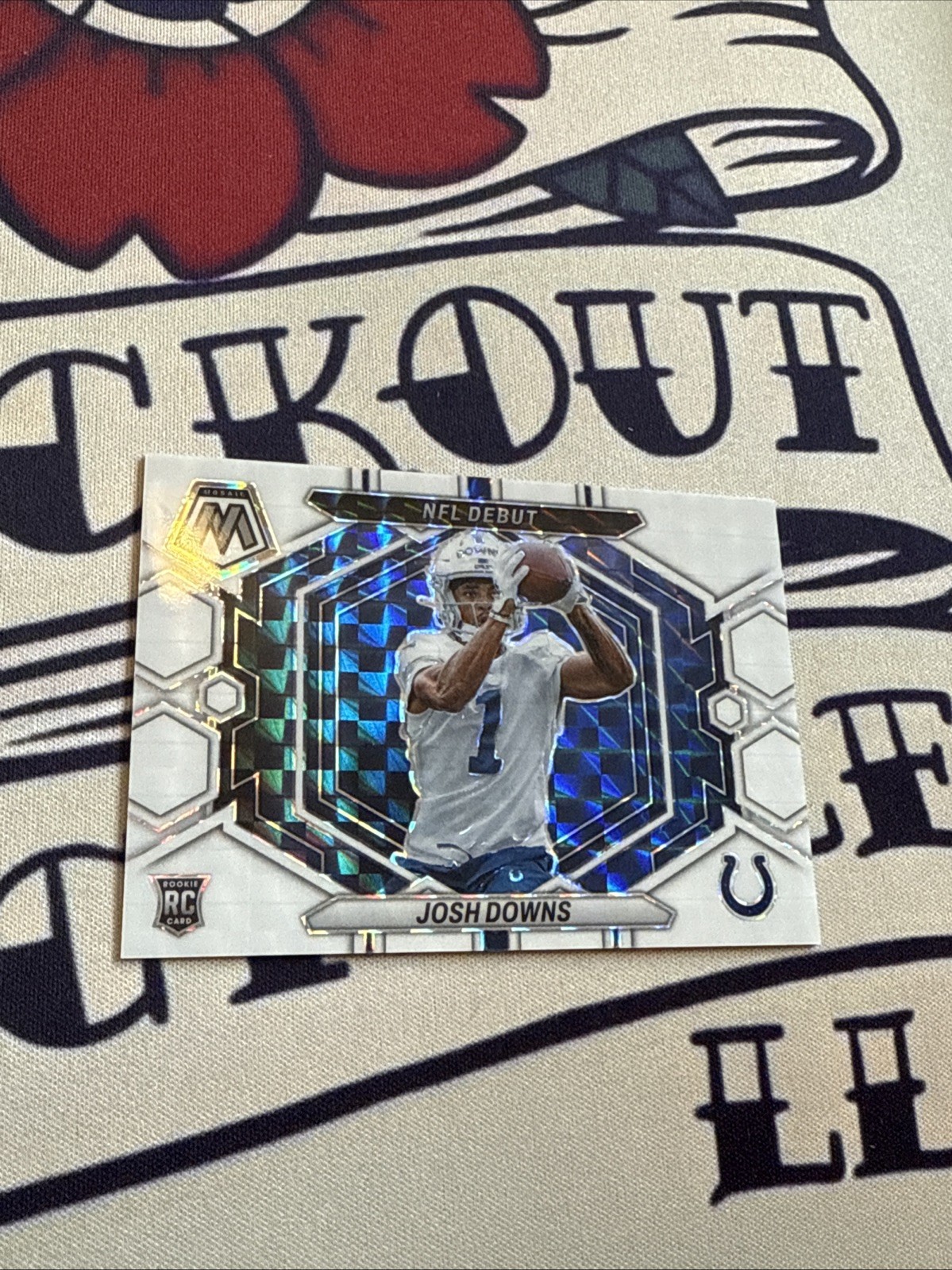 2023 Panini Mosaic - Nfl Debut Josh Downs #ND-15 White Mosaic Prizm /25 (RC)