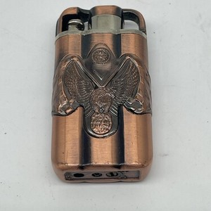 Eagle Lighter Copper Tone Torch Jet Flame Refillable Pocket Eagle Bird Animal