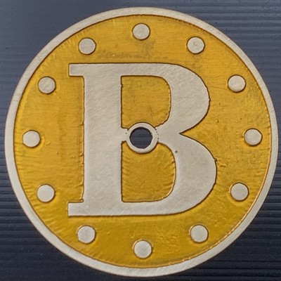 BT  - Ø 27,5 mm - watch dial, deeply Engraved, hand-painted, brass, enamel