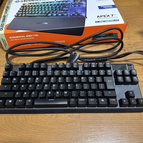 SteelSeries Apex 7 TKL Blue Switch Gaming Keyboard Used