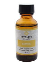 Vitality Extracts LEMON Pure Essential Oil All Natural Plant Extract - 30ml