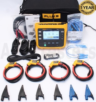 Fluke 1738 Three Phase Power Quality Logger Analyzer 10.24 kHz