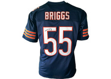 Lance Briggs Signed Chicago Blue Football Jersey JSA