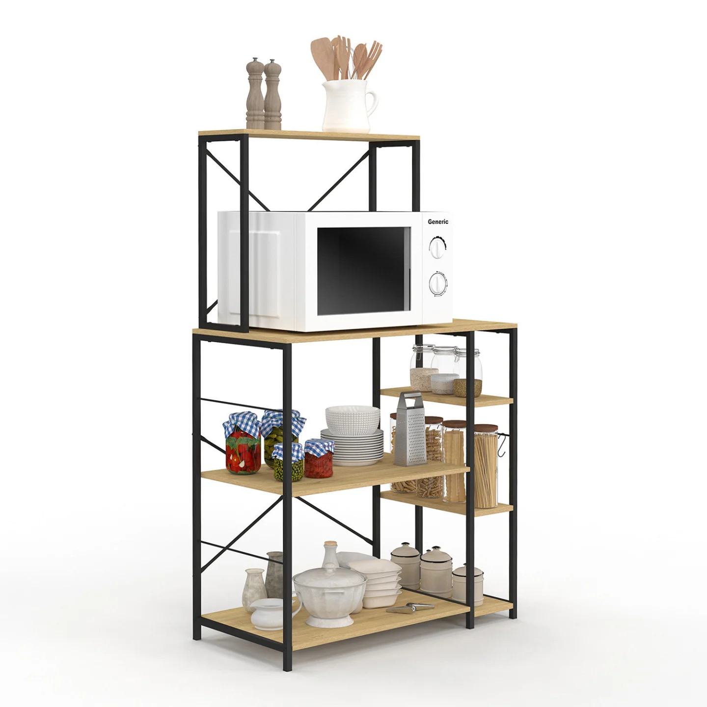 Etagère de cuisine DETROIT pour en finir avec le plan de travail encombré