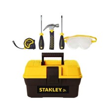 NEW - Stanley Jr Kids Tool Set 5 Piece Toolbox DIY Play Kit w Case