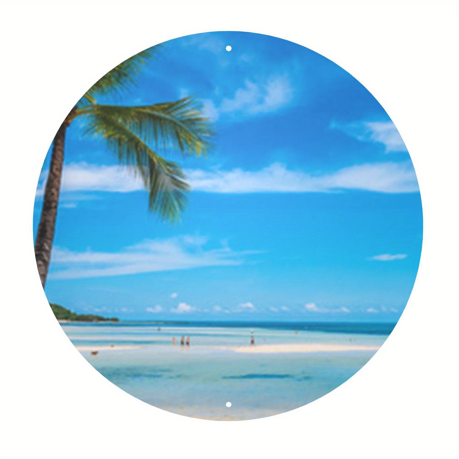 Tropical Rainforest Round Aluminum Art - Home/Cafe/Garage Decor