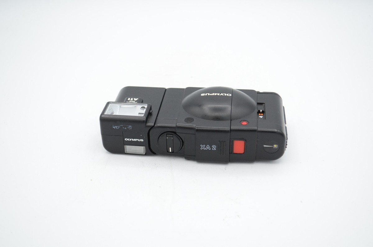 Olympus XA2 35mm Film Camera, Black, with A11 Flash (Parts/Repair