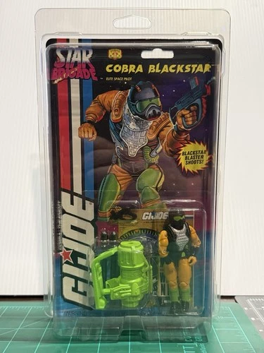 Hasbro GiJoe 1994 Star Brigade Cobra Blackstar MOSC MOC with Protective Case