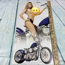 2009 Sexy Lady Legs Hot Body Motorcycle Print Ad/Poster Pinup Art Magazine Page