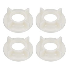 4 Pcs Faucet Mounting Nut, G1/2 ABS Plastic Lock Nut for Basin Faucet, Cream