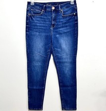 Seven7 Metro Ultra High Rise Skinny Jeans Womens 8 Tummyless Dark Wash Whiskered