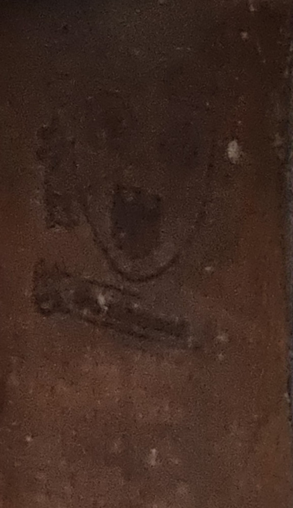 Southwood Mahogany Chippendale Style Sofa Marlborough Legs Cream Polk Dot Fabric