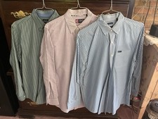 Low Price Lot 3 Chaps Dress/ Casual Long Sleeve Shirts Sizes L 