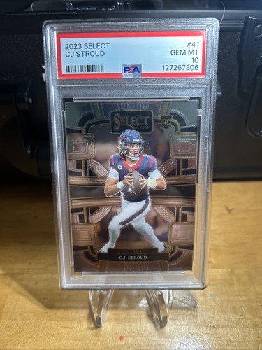 2023 PANINI SELECT  PRIZM #41 CJ STROUD ROOKIE RC PSA 10