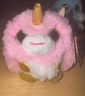 The Ty Puffies Collection Fantasia Unicorn Pink Puffy Plush Beanie Ball NWT — photo 1
