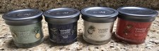 Yankee Candle 4 Pack - 4.1 oz Set Clear Glass Jar w/ Lid Soy Wax NEW