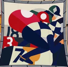 Designer Style 100 Silk 90cm, 35" Square Printed Head Neck Scarf Men Woman