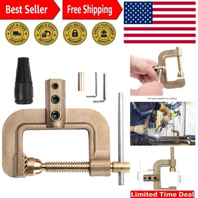 Versatile 400A Brass Welding Ground Clamp - Ideal for Tig, Mig & Stick Welding