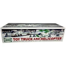 2006 Hess Toy Truck & Helicopter Includes Batteries, Lights & Sound - New In Box