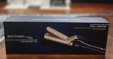 New Bio Ionic Gold Pro Shine Condition 1.25" Curling Iron Moisturizing Heat