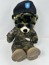 Build a Bear Military Digital Camo W/ Army Outfit, Beret, Dogtag BABW, and Boots