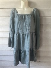Anthropologie Amadi Tiered Mini Dress Long Sleeve Size XS