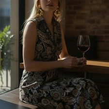 Tommy Hilfiger Black and White Floral Dress, new with tags (NWT), size 16