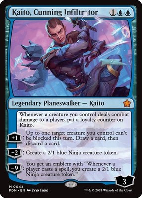 Kaito, Cunning Infiltrator - 44 - NM - Foundations