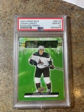 2023-24 Upper Deck  Logan Cooley Green Dazzlers Rookie Psa 10 POP COUNT 14