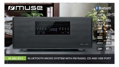 Muse M-692 BTC home audio system Home audio micro system Black Neu
