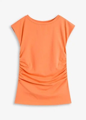 Shirt aus Baumwolle mit Stretch Gr. 40/42 Mango Damenshirt Top ohne Ärmel Neu