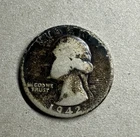1942 D Washington BU Silver Quarter 25c US Coin Denver Mint from Old Collection