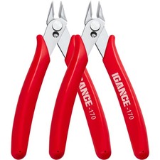 2 Pack Precision Flush Wire Cutters Small Jewelry Wire Snip Pliers