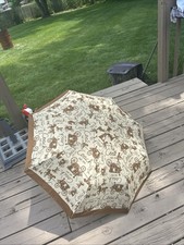 Coach Signature Khaki / Saddle UV Protection Umbrella