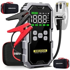 6000A KFZ Auto Starthilfe Powerbank Booster Batterie mit Luftpumpe Kompressor