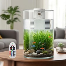 3 Gallon Self Cleaning Fish Tank Aquarium Starter Kit Betta Shrimp Small Fish