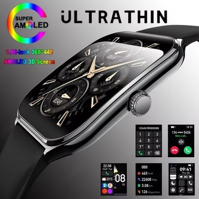 Smart Watch Ultra Thin BT Calling Heart Rate Waterproof Sport
