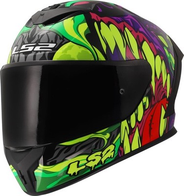 LS2 FF820 RAPID III LYCANT Lila-Grün glänzend Integralhelm ECE 22.06 M 57/58