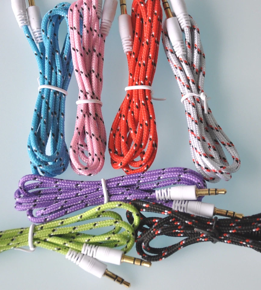 3FT 3.5mm audio stereo aux auxillary cable jack FOR apple Samsung ipod mp3 car - Image 2 of 4