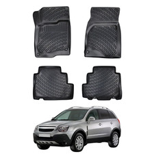 Fußmatten für Opel Antara 2006-2025 | Passgenaue Fußmatte Schwarz