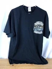 Gildan ultra cotton size XL motorcycle rally Laughlin NV t-shirt 2015 black