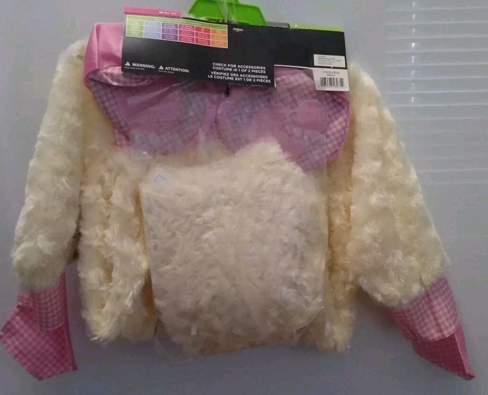 Disfraz Halloween Cordero Rosa Bebé, Talla 12-18 Meses, Juego de 2 Piezas, Foto 3 de 4
