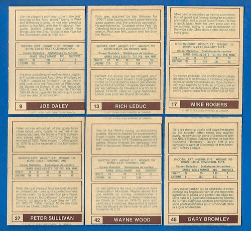 1977-78 OPC 77-78 O PEE CHEE WHA AMH HOCKEY CARD 1-66 & WRAPPER SEE LIST - Picture 35 of 139