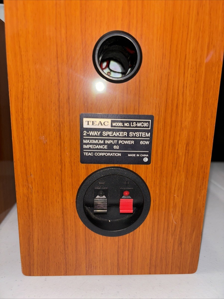 TEAC LS-MC80 Glossy Wood Bookshelf Speaker Pair 60W 6 ohm