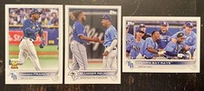 L0T Of 3 RC 215 Wander Franco Tampa Bay Rays - 2022 Topps  & Slugger Reunion &