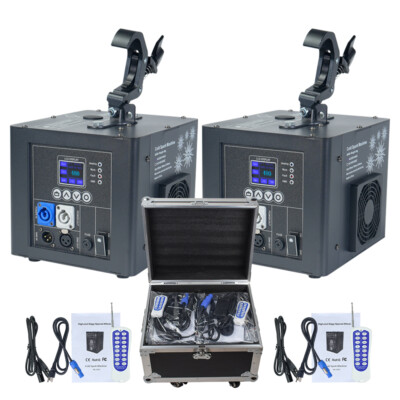 2Pack 800W Spray Down Waterfall Effect Cold Spark Machine Stage Effect with Case