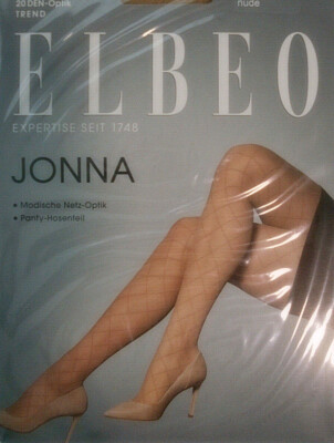 Elbeo Trend Musterstrumpfhose 20 Den Model Jonna  Größe 40 - 42   Farbe NUDE